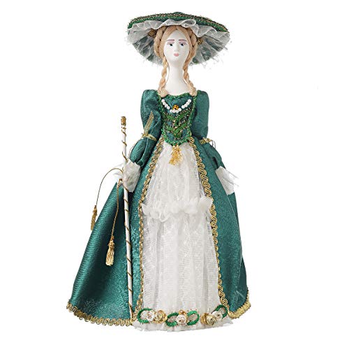 danila-souvenirs Muñeca rusa de porcelana hecha a mano en el vestido de la mujer noble 28,9 cm #25-08
