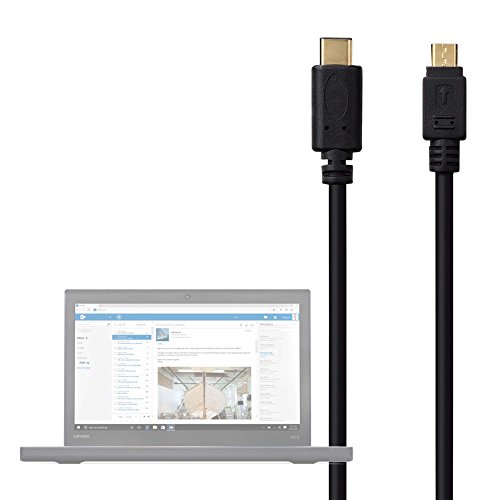 DURAGADGET Cable USB C a Micro USB. 75 cm para Portátil Lenovo Legion Y520, Legion Y720, ThinkPad 13 2ª Generación, ThinkPad X270, ThinkPad Yoga 370