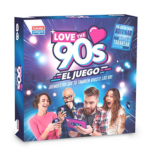 Falomir 90's Love The 90´S Juego de Mesa, Color Azul, 27x27x6.5 (1)