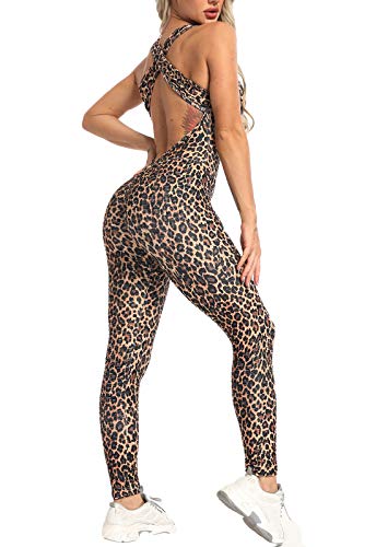 FITTOO Mono Mallas Pantalones Deportivos Leggings Mujer Yoga Alta Cintura Yoga Running Fitness Gran Elásticos Estampado Leopardo S