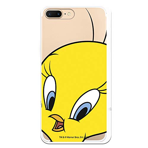 Funda para iPhone 7 Plus - iPhone 8 Plus Oficial de Looney Tunes Piolín Silueta Transparente para Proteger tu móvil. Carcasa para Apple de Silicona Flexible con Licencia Oficial de Warner Bros.