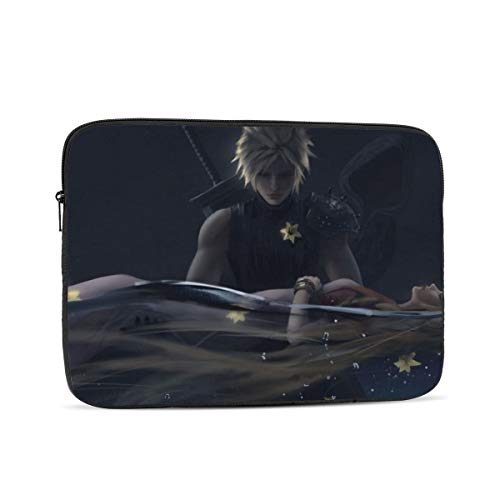Funda para portátil Final Fantasy Tablet Maletín Ultraportable de lona protectora para Negro Negro 15 pulgadas