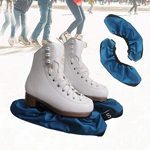 Fundas de cuchillas para patinaje sobre hielo – Protector de cuchillas para hockey, figura, patinaje de velocidad de pista corta, competición de rizos, 2 piezas, M-Youth