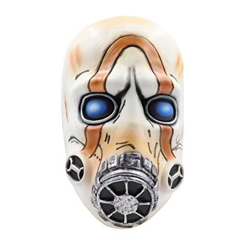 Goefly Borderlands 3 Psycho Bandit Face Mask, Máscara de látex Dance Headgear Casco Cosplay Party Horror Mask Decoration