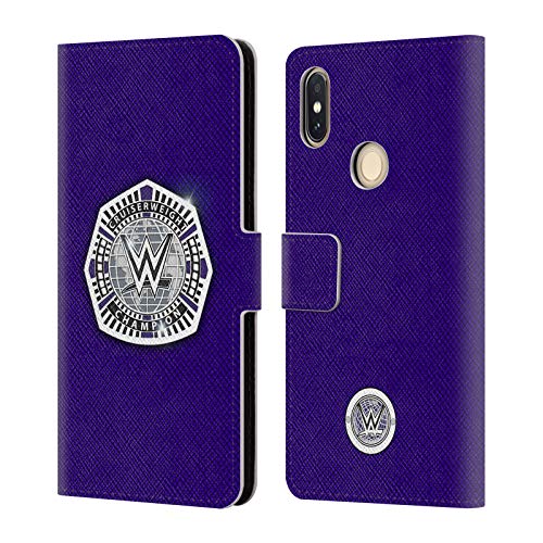 Head Case Designs Oficial WWE Campeón de Peso Crucero Correas de Title Carcasa de Cuero Tipo Libro Compatible con Xiaomi Redmi S2 / Y2 (2018)
