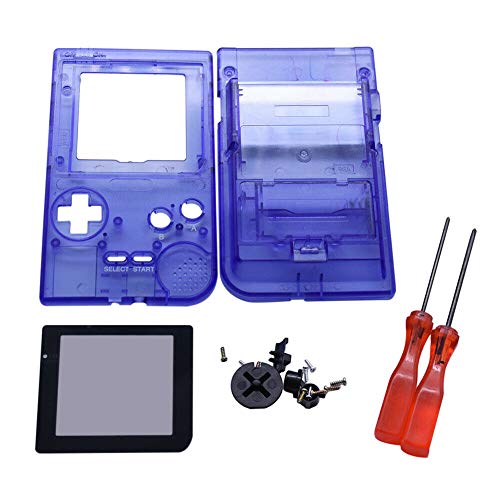Henghx Reemplazo Lleno Housing Cáscara Cubrir Caso Partes Set w/Lente&Destornillador para Nintendo Gameboy Pocket GBP Consola