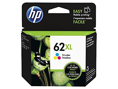 HP 62XL Tri-color Ink Cartridge cartucho de tinta Original Cian, Magenta, Amarillo - Cartucho de tinta para impresoras (Original, Tinta a base de pigmentos, Cian, Magenta, Amarillo, HP, ENVY 5640 e-AiO, ENVY 7640 e-AiO, Officejet 5740 e-AiO, Impresión por