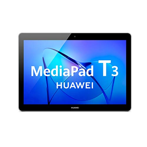 Huawei Mediapad T3 10 - Tablet de 9.6 pulgadas IPS HD (WiFi + 4G, Procesador quad-core Qualcomm Snapdragon 425, 2 GB de RAM, 16 GB de memoria interna, Android 7 Nougat), color gris