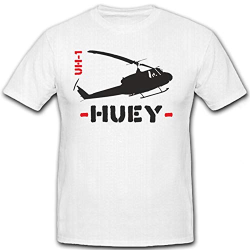 Huey UH1 de helicóptero helicopter US Army Vietnam Huey Heli Bundeswehr – Camiseta # 7239 blanco X-Large
