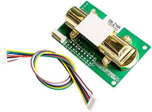 ICQUANZX Sensor de dióxido de Carbono - DC4-6V NDIR MH-Z14A Sensor de dióxido de Carbono Módulo de inducción de Gas CO2 0-5000ppm - Placa de módulo Compatible con Kits de SCM y Bricolaje