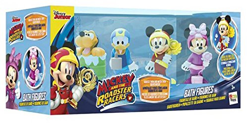IMC Toys- Mickey Mouse Pack 4 Figuras baño Miniatura, Multicolor, 30 x 17 cm (182776)