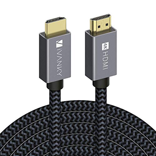iVANKY Cable HDMI Ultra HD 4K, HDMI 2.0 Cable 18Gbps, Compatible con 4K@60HZ, Ultra HD, 3D, Full HD 1080p, HDR, ARC, Alta Velocidad con Ethernet, PC, Xbox PS3/4, BLU-Ray, Xbox, HDTV - 7.6M