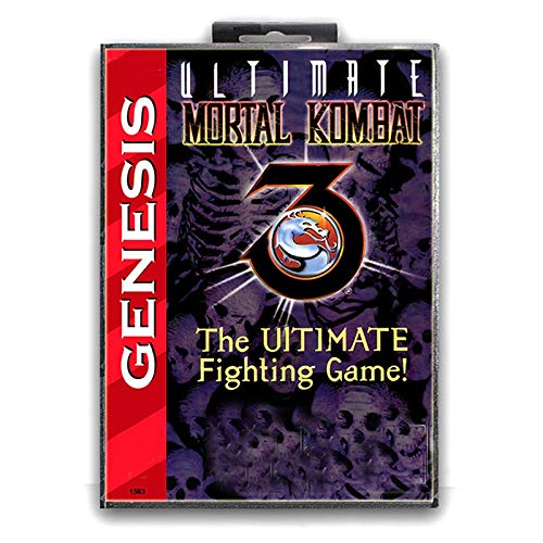 Jhana Ultimate Mortal Kombat 3 con caja para Sega Tarjeta de juego MD de 16 bits para Mega Drive para consola Video Genesis