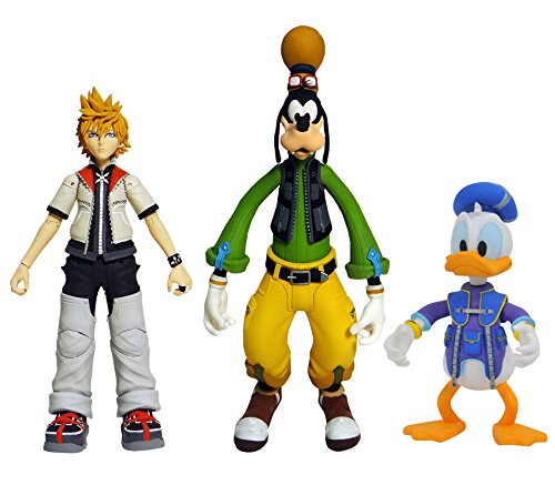 Kingdom Hearts SEP178690 Goofy/Roxas/Dona - Figura de acción, Multicolor