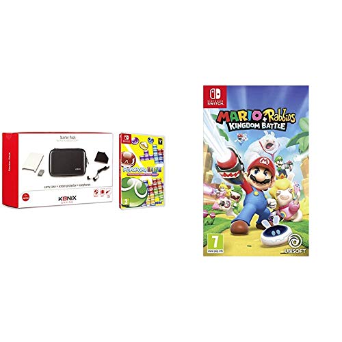 Koch Media Puyo Puyo Tetris + Konix Starter Pack Switch + Nintendo Mario + Rabbids Kingdom Battle