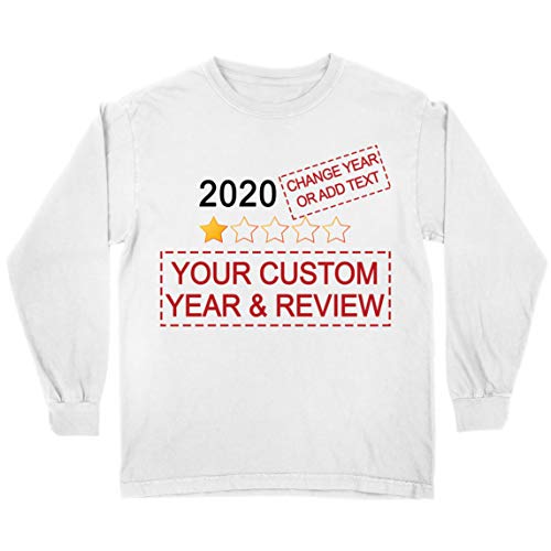 lepni.me Camiseta para Niños 2020 Año Personalizado o Texto Revisión o Comentarios Personalizados (9-11 Years Blanco Multicolor)
