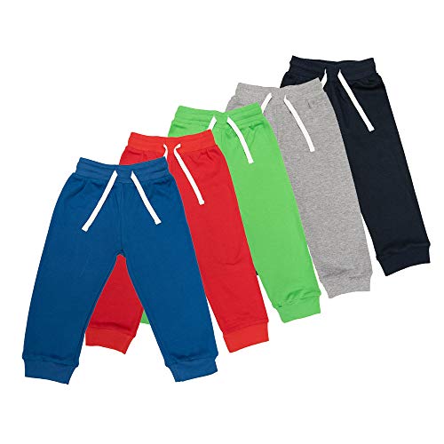 Lovjoy Pantalones Informales para bebés y niños y niñas / 100% algodón, Suaves y cómodos (5, 2-3 años)