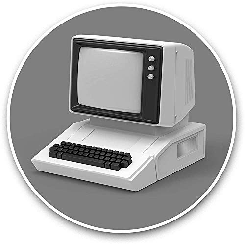 Lplpol Calcomanías vintage para ordenador de PC de los años 80 para ordenadores portátiles, tabletas, equipaje, reserva de chatarra, neveras, regalo genial #43300-4 pulgadas
