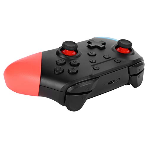 Mando para Juegos con joysticks 3D NFC Ajuste de frecuencia de Recarga Bluetooth Rocker 3D de Alta precisión para Switch Pro(Blue Red)