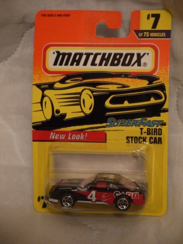 Matchbox Superfast T-Bird Stock Car #7 of 75 Vehicles - EVAN CARR by Matchbox