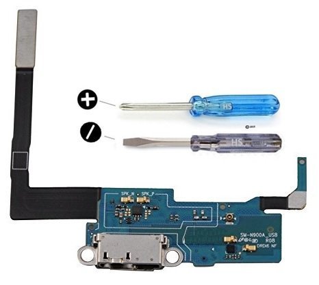 MMOBIEL Conector Dock Cargador Compatible con Samsung Galaxy Note 3 N9005 de Repuesto. Puerto Micro USB Cable Flex con Adhesivo. Incluye Dos Destornilladores y Adhesivos