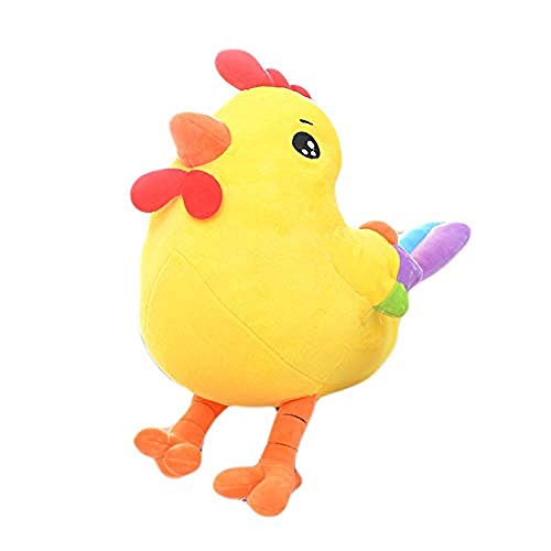 NC88 Rainbow Stuffed Animals Chicken Plush Doll Girl Pure Cotton Kids Toy 28CM