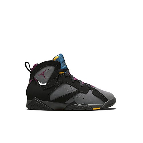 Nike Jordan 7 Retro BP, Zapatos de recién Nacido para Bebés, Negro/Gris/Rojo (Black/Brdx-Lt Grpht-Mdnght FG), 27 1/2