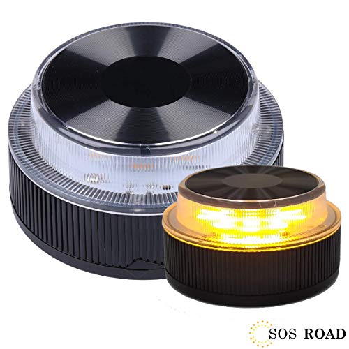 NK SOS Road- Báliza luz de Emergencia | Luz de Emergencia Autónoma | Luz LED | Señal V16 de Preseñalización de Peligro Homologada - (Autorizada por la DGT)