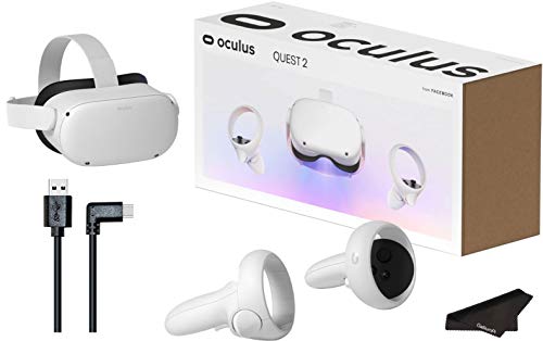 Oculus Quest 2 - Auriculares de realidad virtual de 64 GB - Auriculares avanzados de realidad virtual todo en uno con paquete de vacaciones GalliumPi