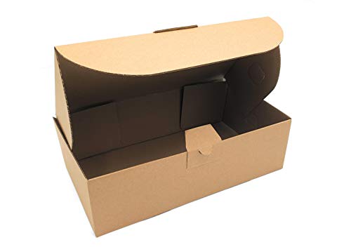 Pack cajas | cartón medianas, para envíos ecommerce automontables kraft, paqueteria, almacenaje , packaging, regalos, envio postal, Ideal ecomerce. (29 x 16 x 8.5 cm, Pack 25 cajas)