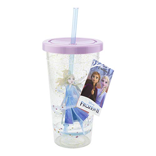 Paladone Frozen 2 tazas y pajita – Artículo perfecto para oficina, hogar o regalos – Producto oficial con licencia congelada Multi, 600 ml