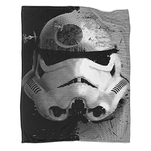 Private Custom Stormtrooper Casco Star Wars Retrato Art Super Fuzzy Soft Warm Sofa Mantas 50 x 70 pulgadas (130 x 180 cm)