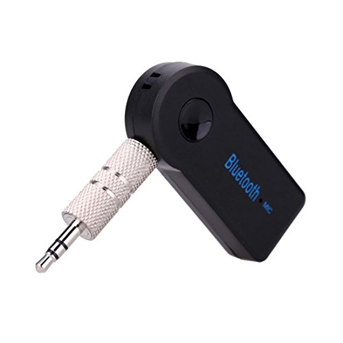 Receptor Bluetooth inalambrico - SODIAL(R) 3.5mm Manos libres receptor Bluetooth inalambrico para C9AH Sistema de audio casero AUX de coche