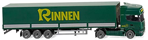 Scania R420 Topline vagón contenedor-camión con trailer "Rinnen"- Modelo de Auto, modello completo, Wiking 051803 (1:87)