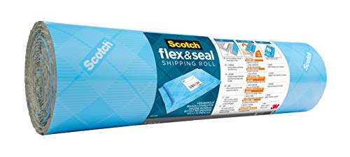 Scotch Flex & Seal Rollo de envío, 38 cm x 6 m, Una alternativa fácil y eficaz a cajas de cartón, sobres acolchados o de polietileno y bolsas de burbujas