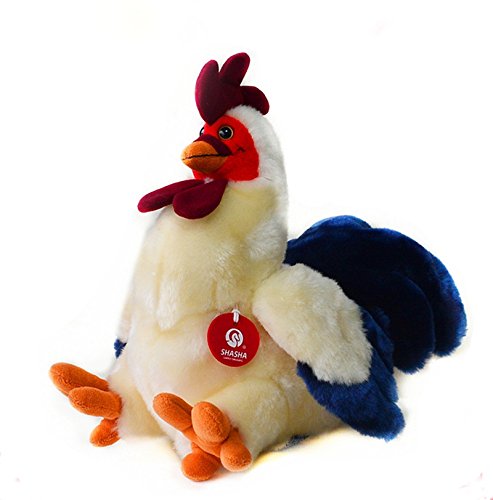 shenlanyu Juguete de Peluche 30cm Simulación Cock Juguetes De Animales De Peluche Soft Chicken Peluches Muñecas para Niños Cumpleaños