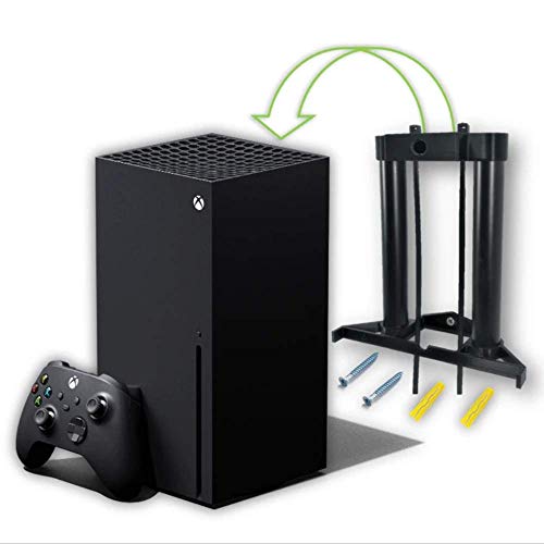 Soporte de pared para Xbox Series X flotante vertical soporte oculto (negro)