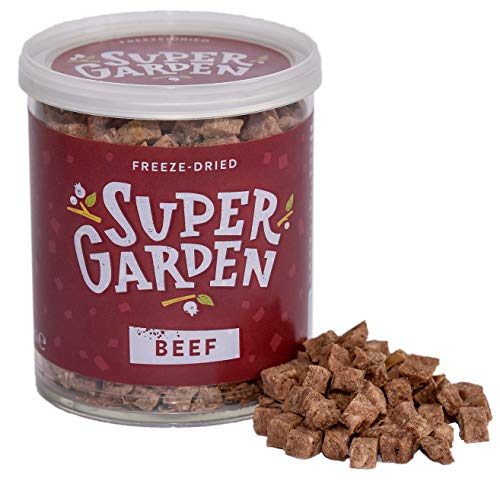 Supergarden carne liofilizada - Sin aditivos ni conservantes - Sin gluten - Perfecto para acampadas - Comida de supervivencia (Ternera)