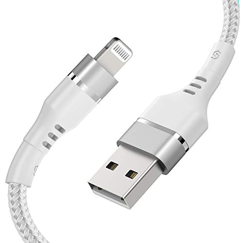 Syncwire Cable Lightning Cargador iPhone, 2M[C89 de Apple con certificación MFI], cable de carga rápida USB trenzado de Nylon Compatible con iPhone 11/X /Xs Max /XR/8/8 Plus /7/7 Plus iPad