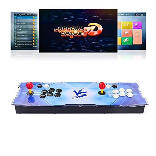 TAPDRA 4018 en 1 Pandora Consola de Juegos 3D Arcade Kit de Bricolaje Completo Mercado de Juegos WiFi Incorporado más de 10000 Juegos descargable, Compatible con 4 Jugadores