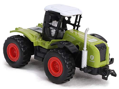 TOYLAND® 10cm Pull Back Die Cast 4x4 Farm Tractor - Verde - Boys Farm Vehicles