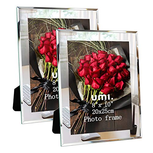 UMI. Essentials - Marco de Fotos de Cristal para Sobremesa, 20 x 25 cm Juego de 2