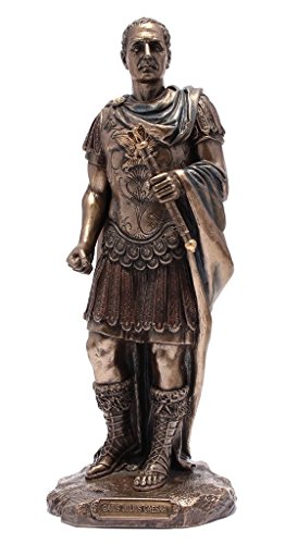 Unicorn Darts Julius César - Estatua de escritorio, acabado en bronce, líder militar romano