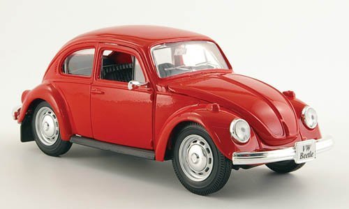 VW escarabajo, rojo, 1973, Modelo de Auto, modello completo, Maisto 1:24