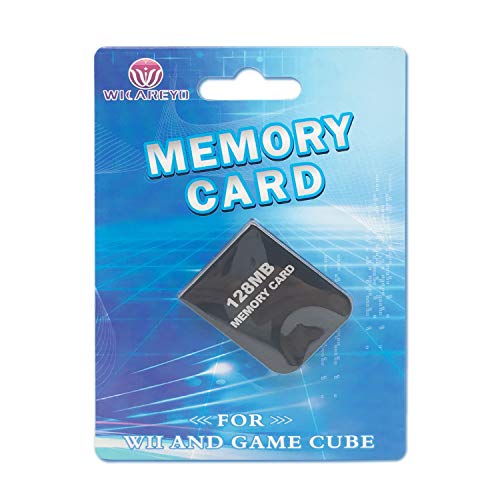 WiCareYo 128MB Black Memory Card para la consola Wii NGC Gamecube