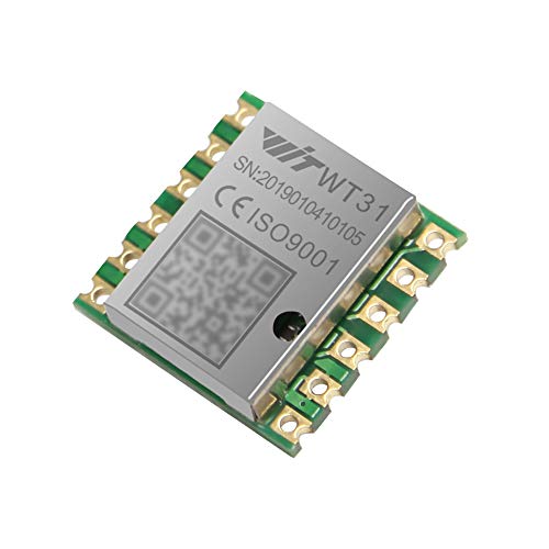 WT31N AHRS IMU Sensor Inclinómetro digital de ángulo de 2 ejes (inclinación del rollo) + Acelerómetro de 3 ejes (+-2g) Módulo TTL 3.3-5V Transductor Soporte con PC/Android/MCU para prueba estática
