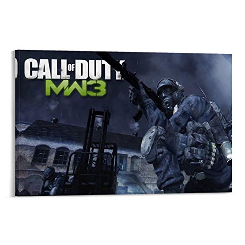 XIAOTT Póster de videojuegos de Call of Duty Modern Warfare 7 sobre lienzo y arte de pared, impresión moderna para decoración de dormitorio familiar, 40 x 60 cm