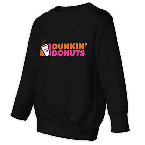 Yuanmeiju Dun-Kin Donuts - Suéter Informal con Cuello Redondo para niños y niñas