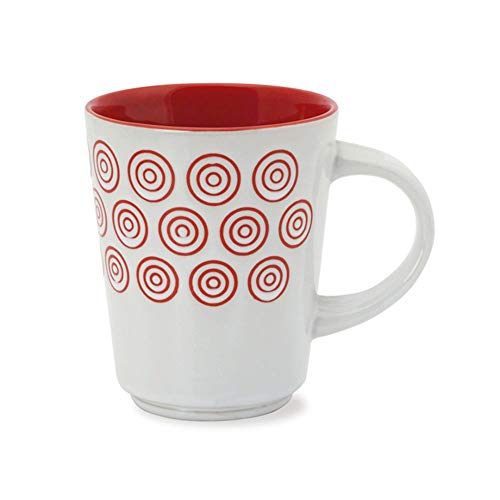 Yuri Blumian-Tazas Desayuno -Pack de 6 | Tazas de cerámica | Tazas en Dos Vivos Colores 3 Rojas- 3 Negras| Tazas Originales | Tazas café con Leche | Tazas té | Tazas de 400 ml.