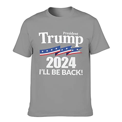 2024 I 'll Be Back Camiseta para hombre, patrón de estilo europeo con sensación suave regalo para un amigo